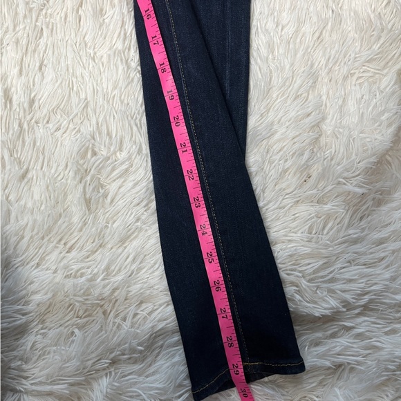 New Parker Smith Mid-Rise Dark Rinse Contrast Stitching Skinny Jeans Sze 0 - Picture 14 of 15